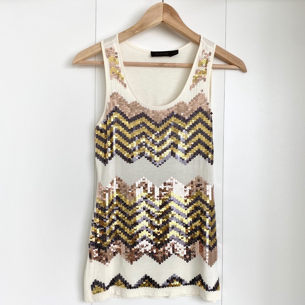 The Limited sequin top